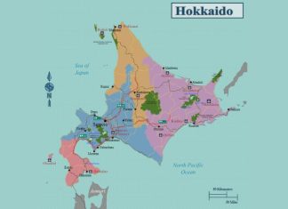 Hokkaido gần như tách biệt với phần đất liền của Nhật Bản. Ảnh: Wikimedia