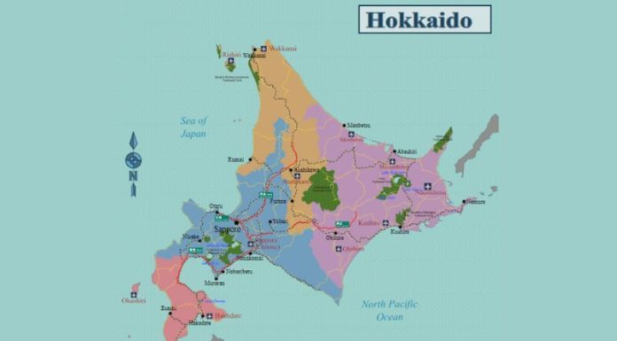 Hokkaido gần như tách biệt với phần đất liền của Nhật Bản. Ảnh: Wikimedia