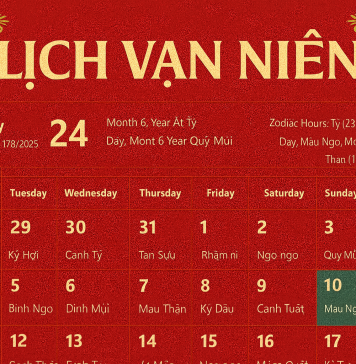 Chuyển đổi lịch âm dương chính xác và nhanh chóng nhất