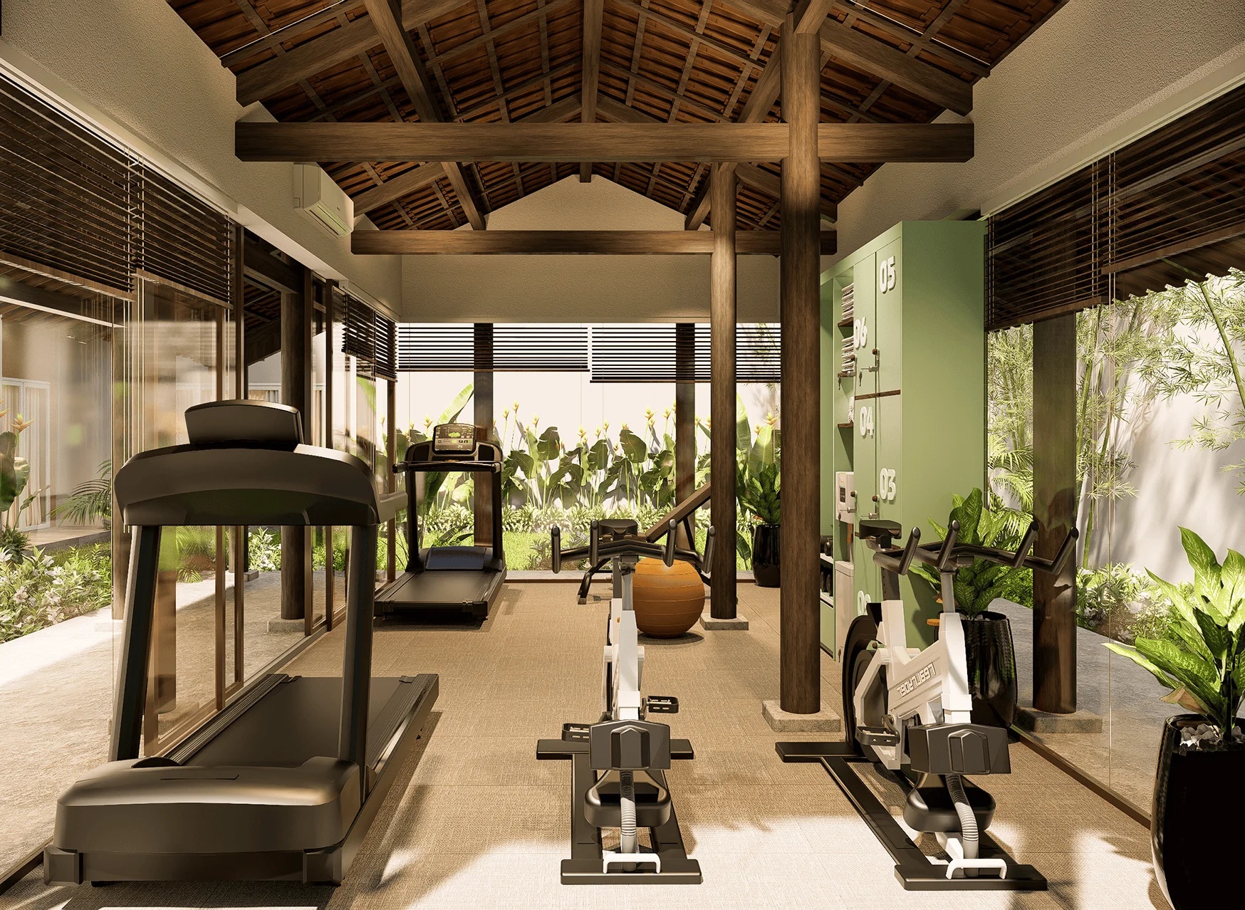 Phòng Gym & Yoga hiện đại giúp tái tạo năng lượng.