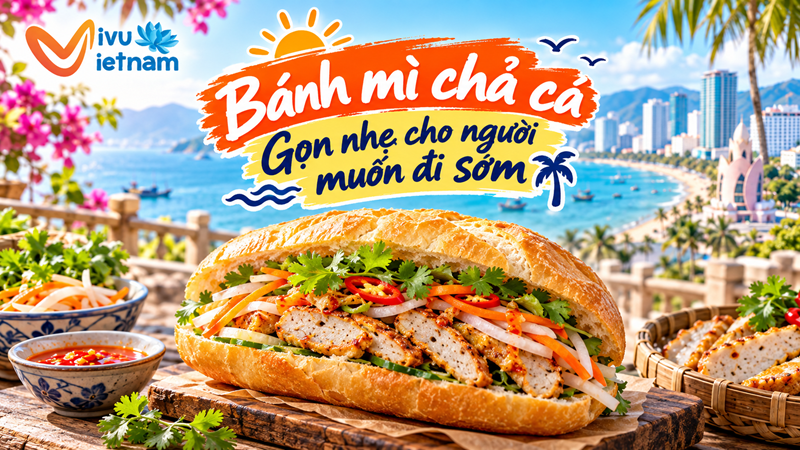 Bánh mì chả cá – Gọn nhẹ cho người muốn đi sớm