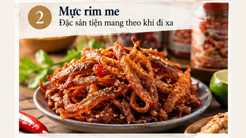 Mực rim me – Đặc sản tiện mang theo khi đi xa